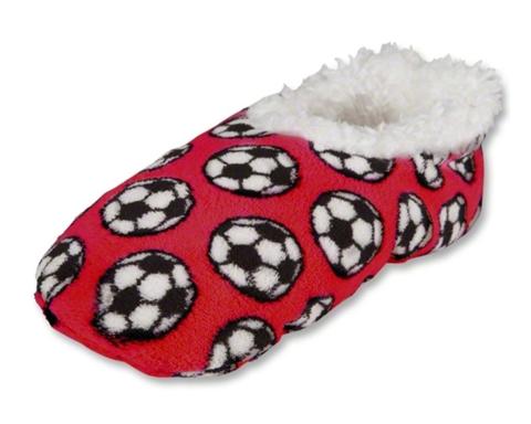 snoozies soccer slippers