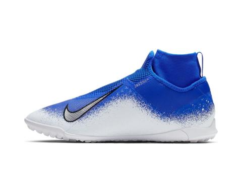 Deplete convergence Radioactive Nike React Phantom Vision Pro Dynamic Fit Turf Soccer Shoes - Racer  Blue/White Chrome