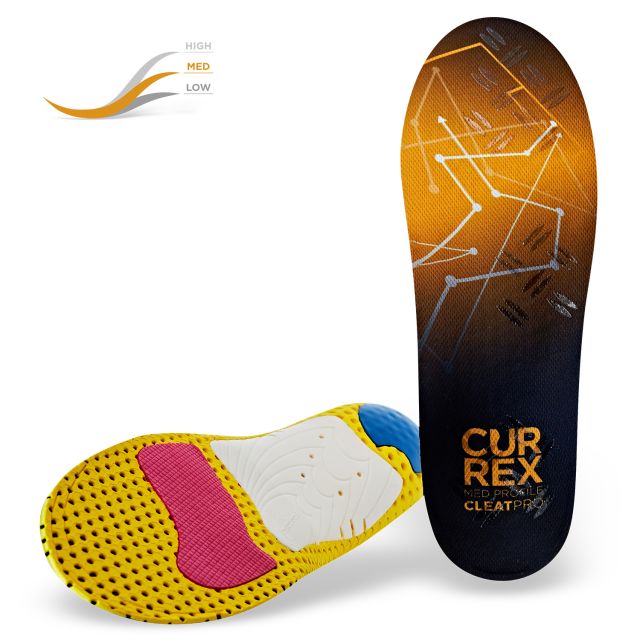 Currex CleatPro Dynamic Medium Insoles - Yellow