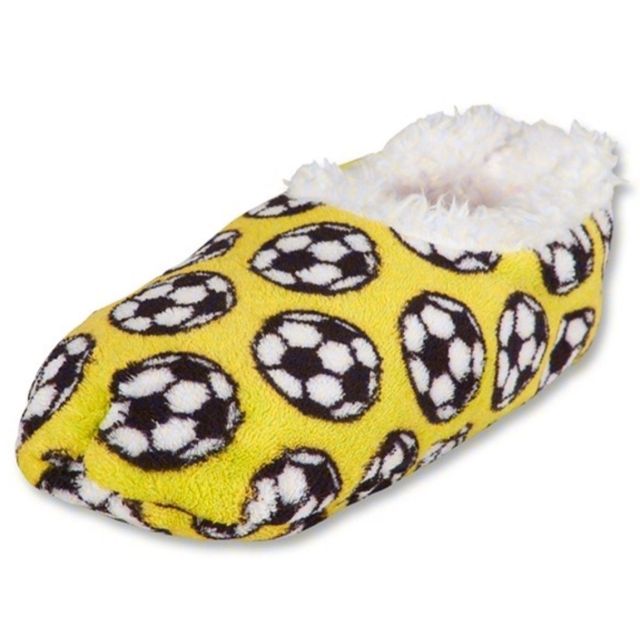 snoozies soccer slippers