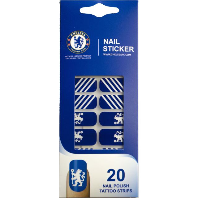 Maccabi Art Chelsea Nail Stickers - Royal/White