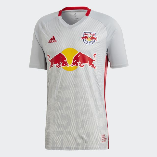 adidas NY Red Bulls Home Jersey Mens 2019/20 - Grey