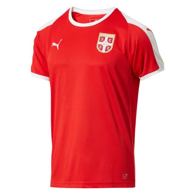 Puma Serbia Home Jersey Mens 2018/19 - Red/White - World Cup 2018