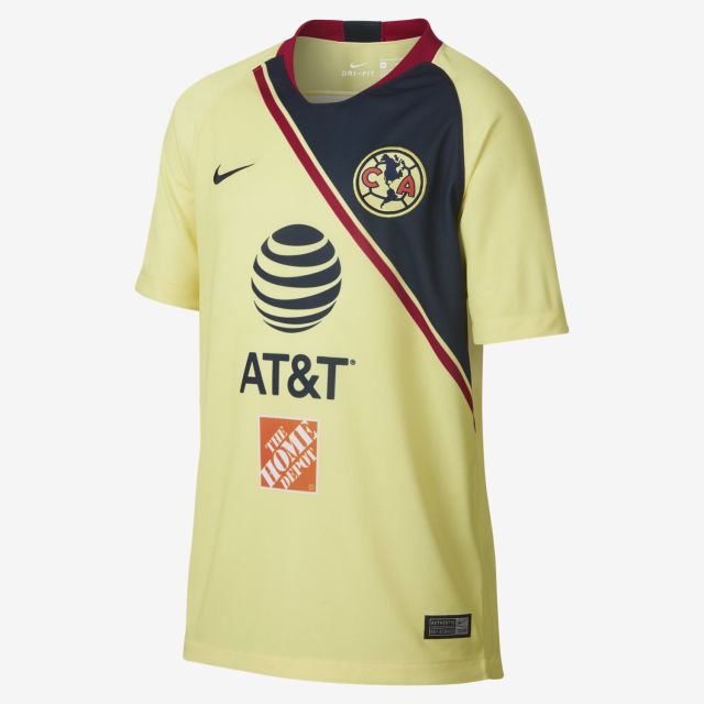 Nike Club America Home Jersey Youth 2018/19 - Yellow