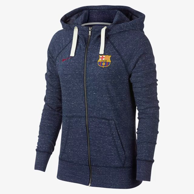 Nike Barcelona Womens Full-Zip Jacket - Navy