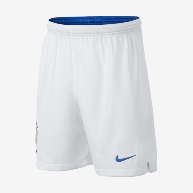Nike Brasil Away Shorts Youth 2018 - White/Soar Blue - World Cup 2018
