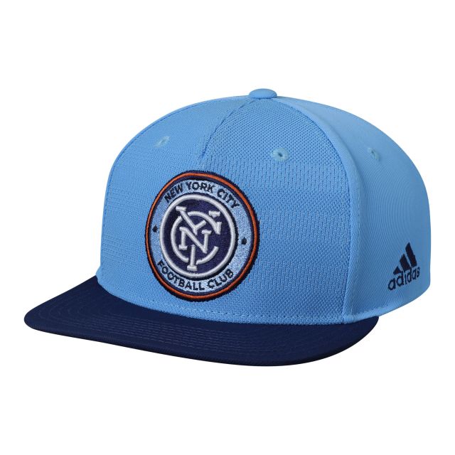 adidas NYCFC Authentic Team Snapback - Light Blue / Navy