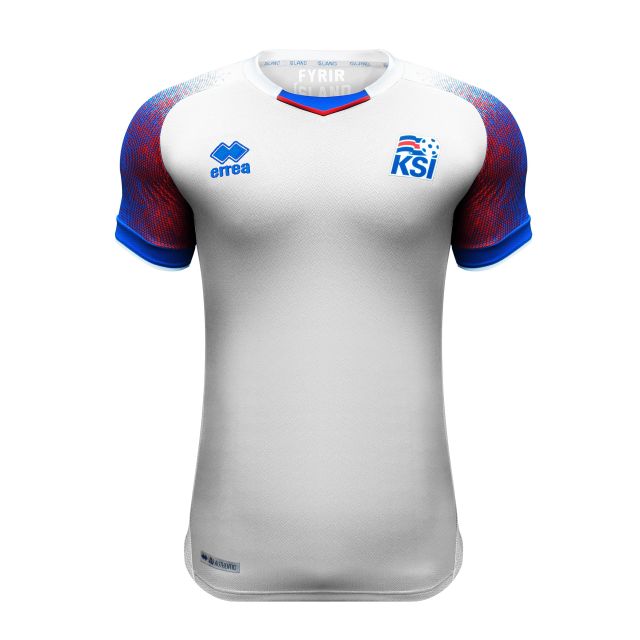 Errea Iceland Home Jersey Mens 2018/19 Royal/Red World Cup 2018