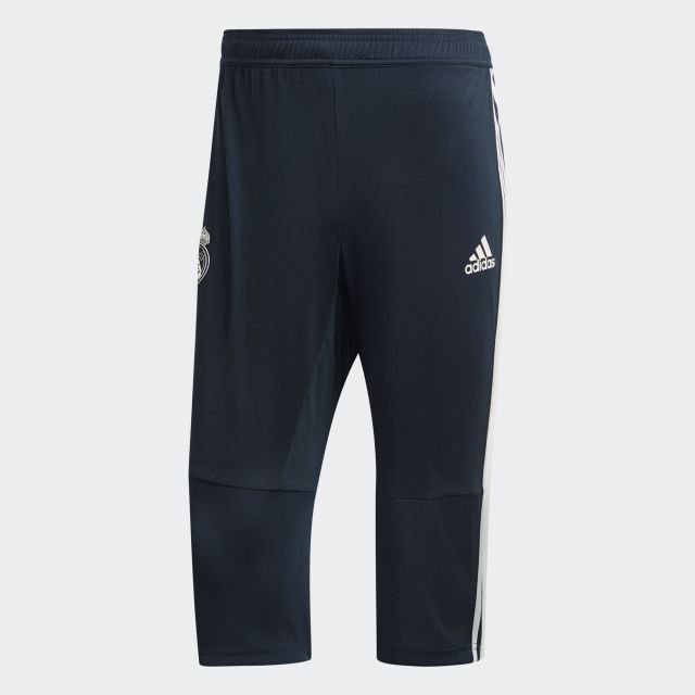 adidas Real Madrid Mens 3/4 Pants - Black/White