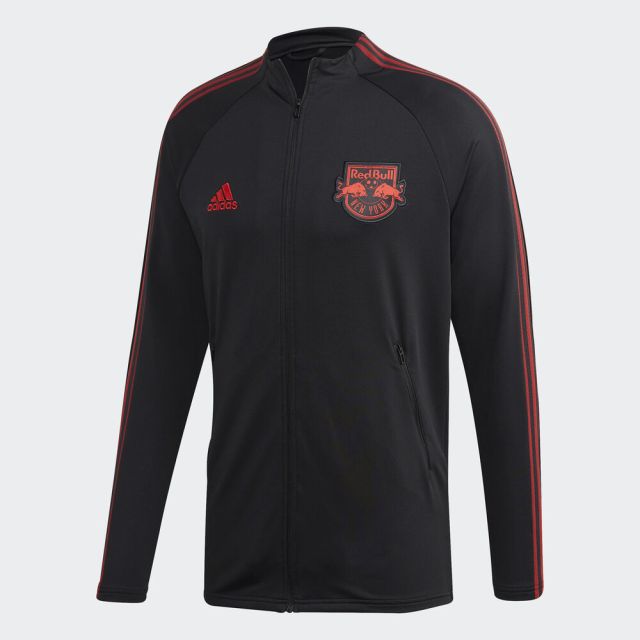 adidas NY Red Bulls Anthem Jacket - Black/Red