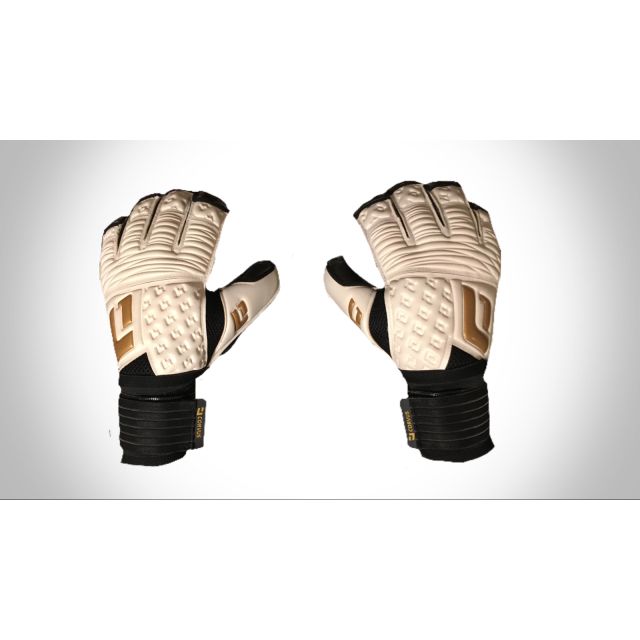 L1 Corvus Goalie Gloves - White/Gold