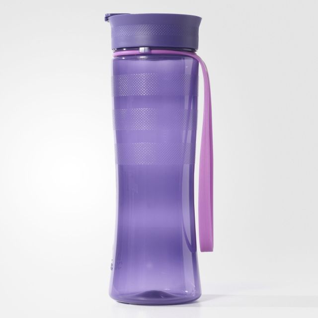 adidas Water Bottle with Lanyard - Purple