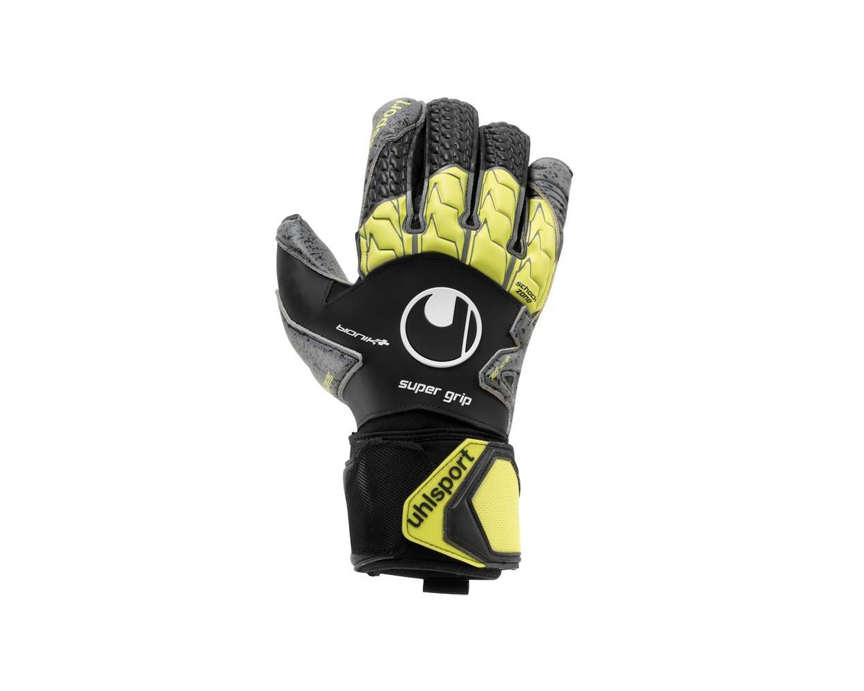 uhlsport Supergrip Binoik+ Glove Black/Yellow 