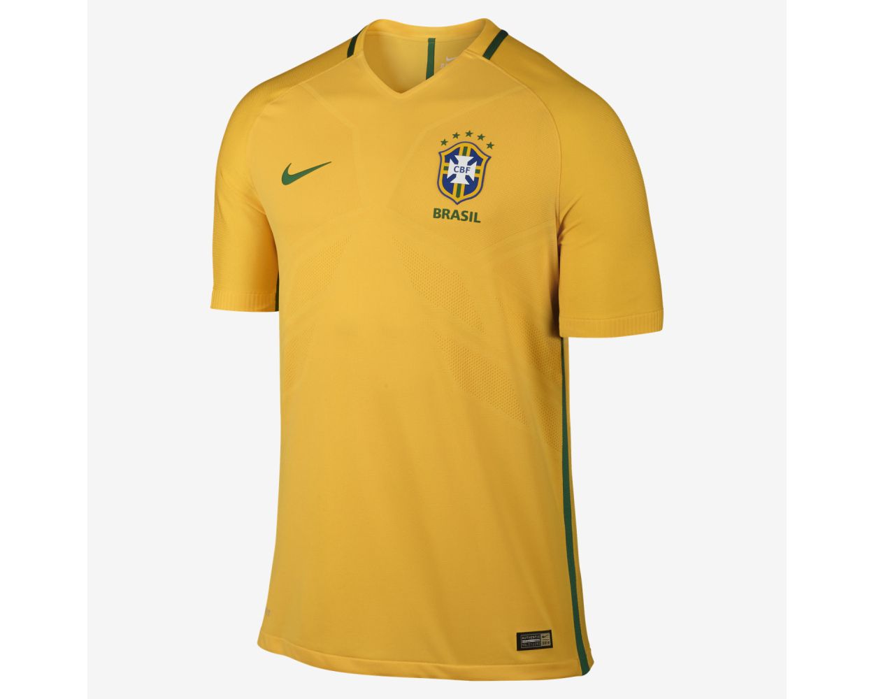 Nike Brazil Authentic Home Jersey 2016/17 - Yellow