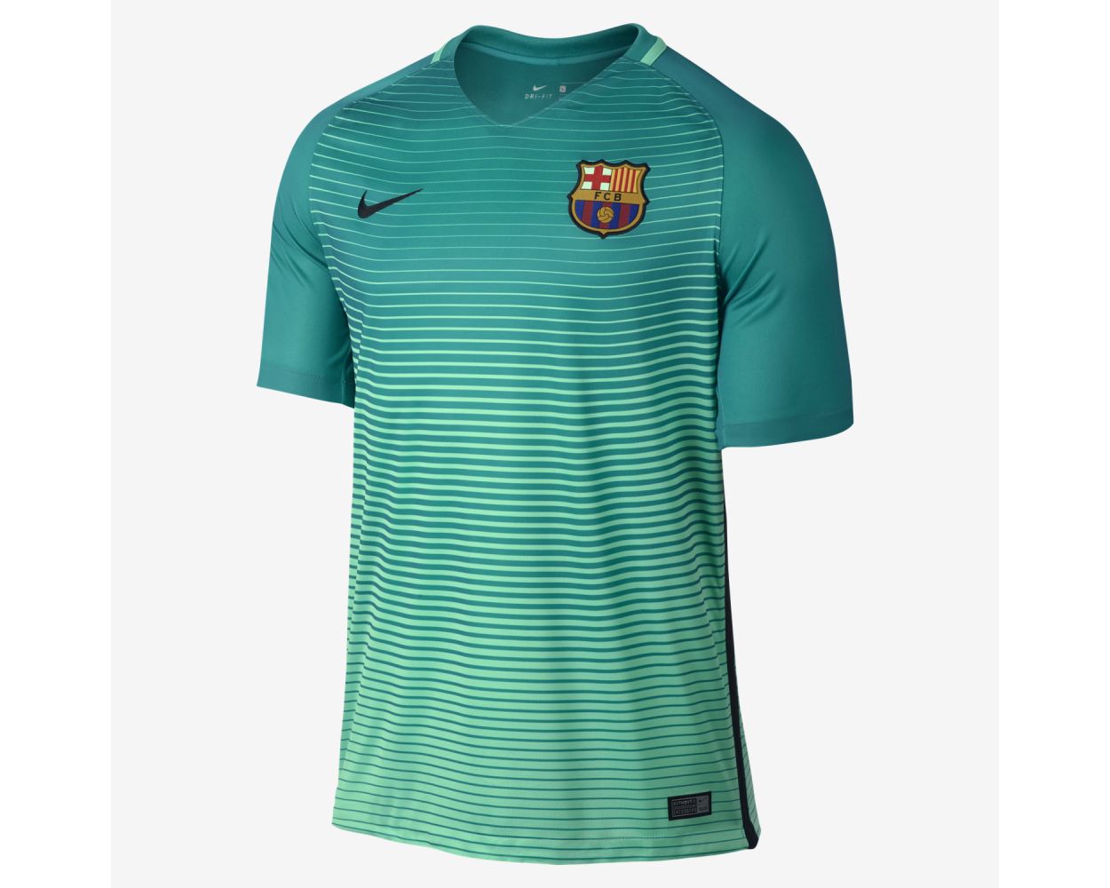 Nike Barcelona Mens 3rd Jersey 2016/17-Green Glow