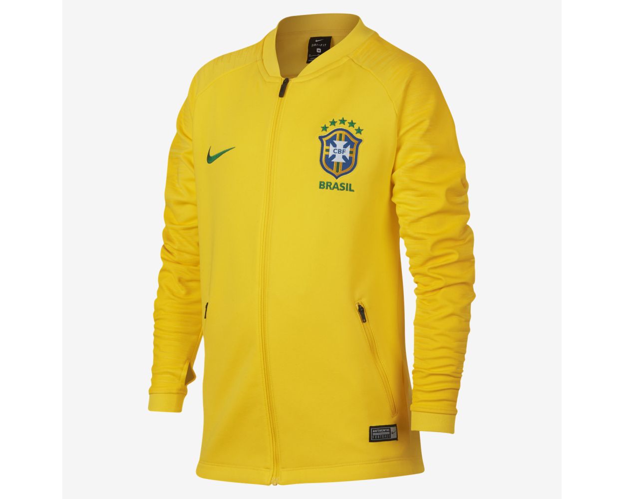 Nike Brasil Anthem Jacket Youth - Gold/Green