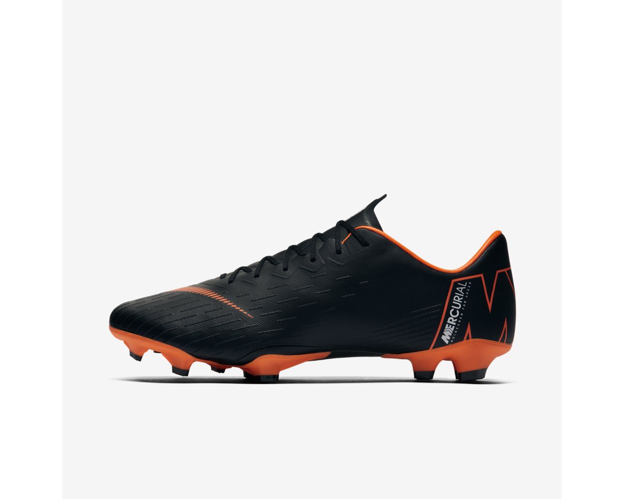 Nike Mercurial Vapor XII Pro FG Black Total Orange - AH7382-081 Nike Mercurial Vapor XII Pro FG ACC Soccer Cleats Black  main image 2