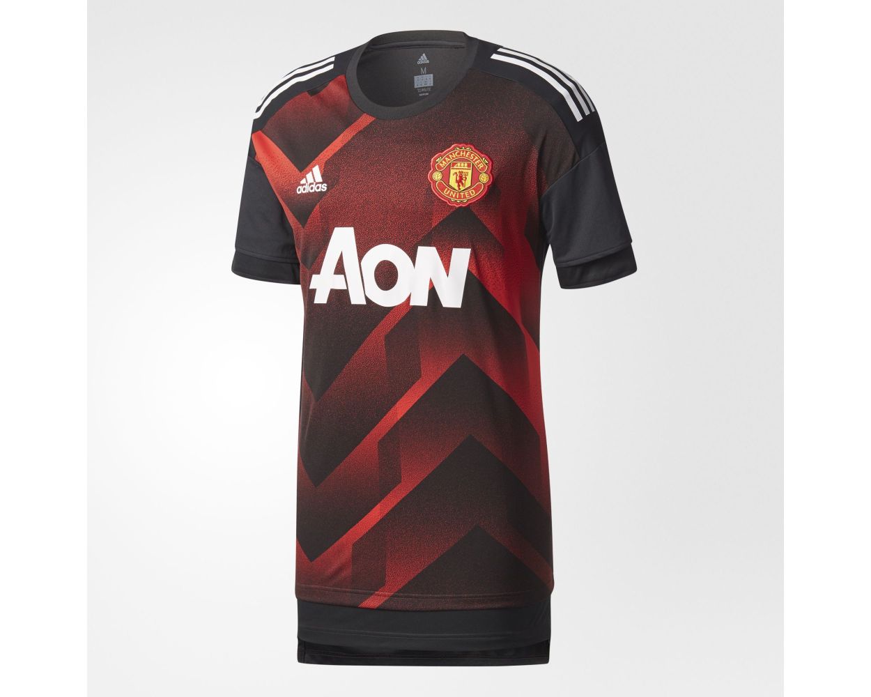 adidas Manchester United Home Pre-Match Jersey Mens 2017/18 - Red/Black