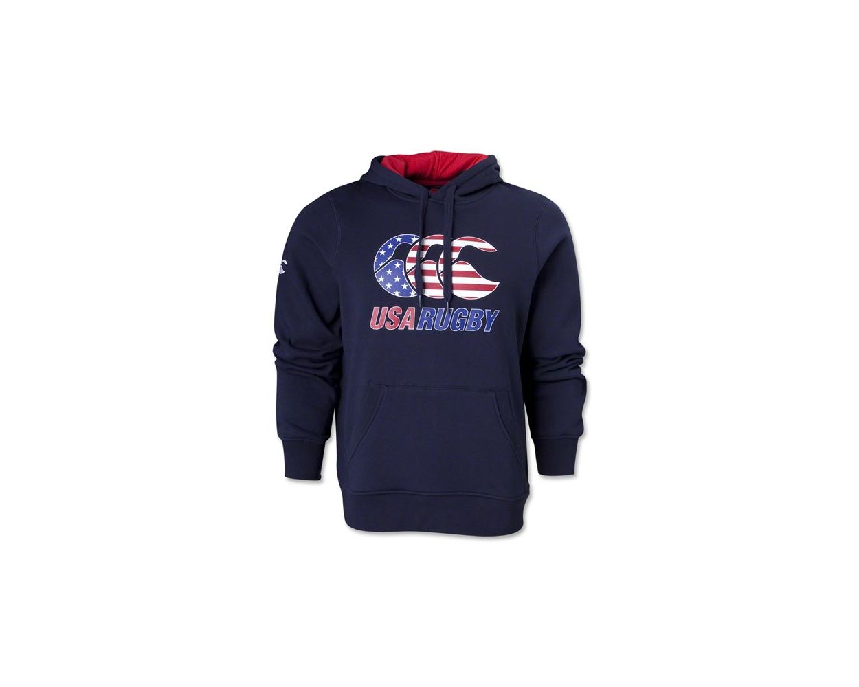 CCC USA Rugby Eagles Flag Hoody - Navy/Red
