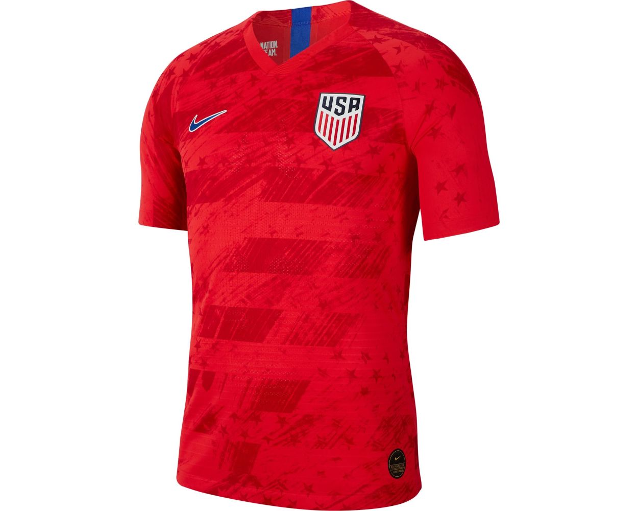 Nike USA Mens Authentic Away Jersey 2019 Red