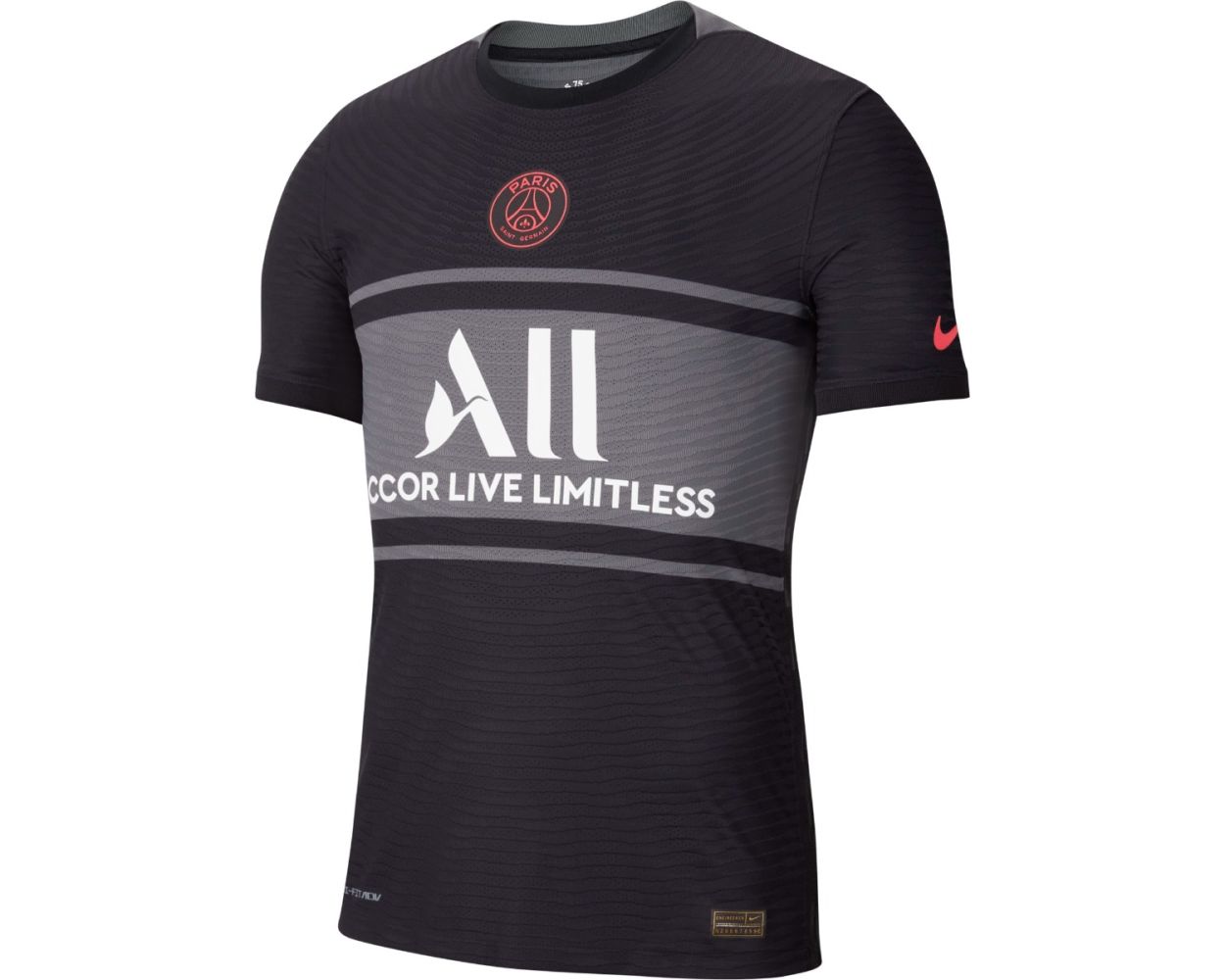 Nike PSG Auth 3rd Jersey 2021 - Black