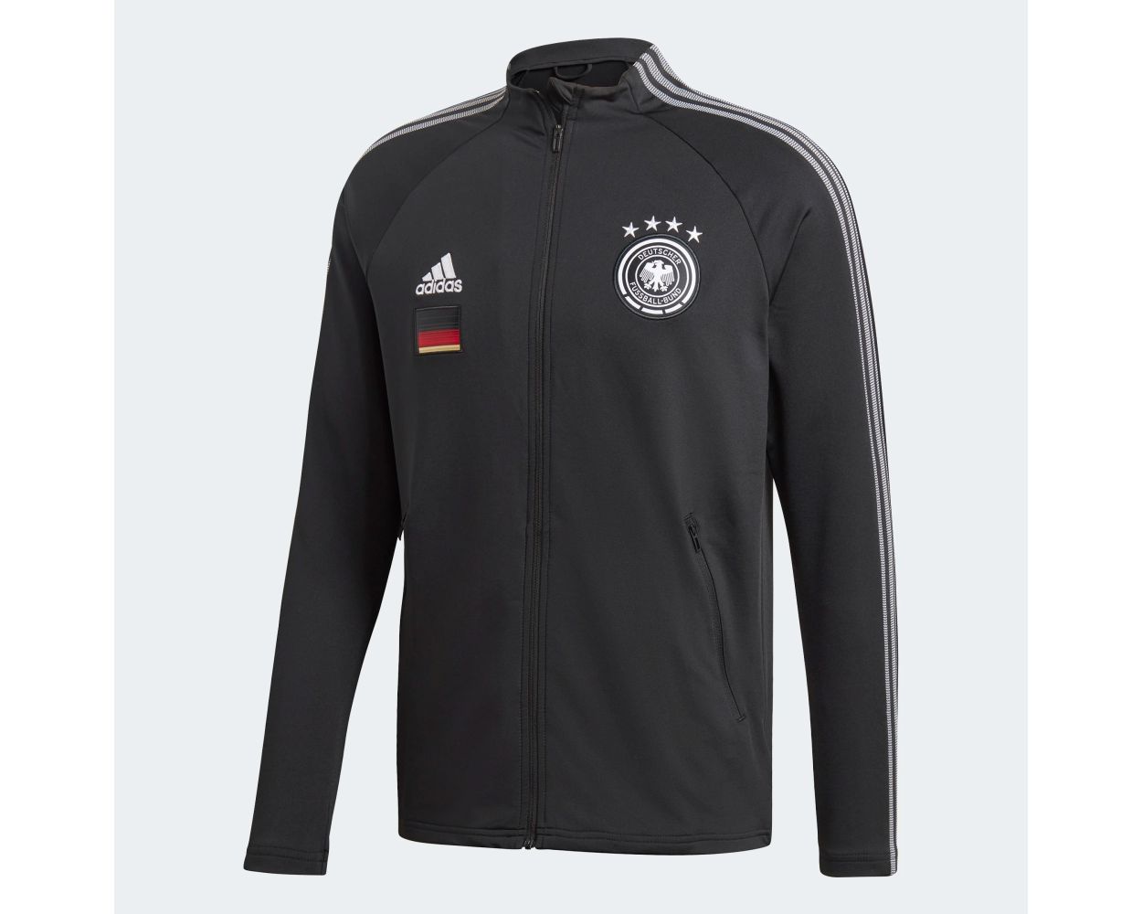 adidas Germany Anthem soccer Jacket- Black