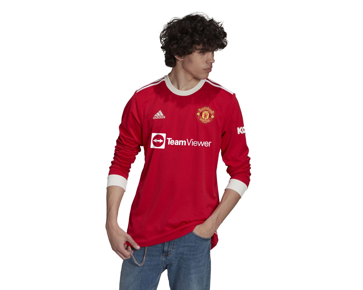Adidas Manchester United Home LS - Red