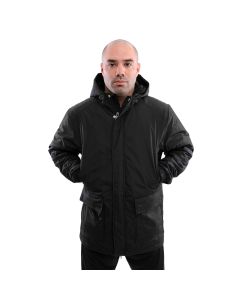 Admiral Rival Padded Bench Coat - Black