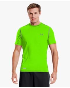 UA HeatGear Sonic SS Fitted Men Green