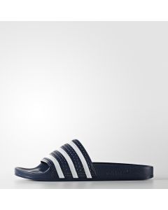 adidas Adilette Slides - Navy/White