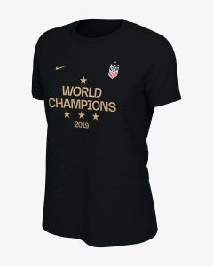 USA WNT 2019 World Cup Champions Women's Tee black