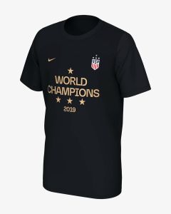 USA WNT 2019 World Cup Champions Youth Tee Black