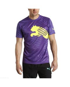PUMA IT evoTRG Graphic Tee - Purple/Fluro Yellow