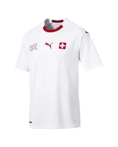 Puma Switzerland Away Jersey Mens 2018 - White/Red - World Cup 2018