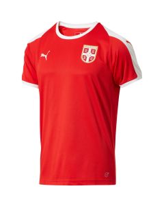 Puma Serbia Home Jersey Mens 2018/19 - Red/White - World Cup 2018