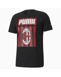 Puma AC Milan Football Graphic Tee- Black