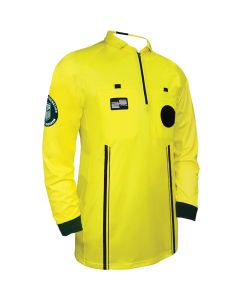 USSF Pro LS Referee Shirt - Yellow/Black