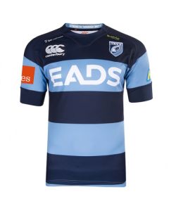 CCC Cardiff Blues Pro Home Jersey - Navy/Lt Blue