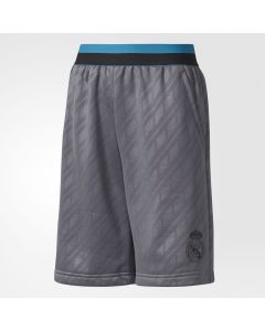 adidas Real Madrid Youth KN Shorts - Grey/Teal
