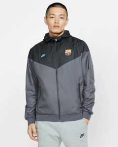 Nike FC Barcelona Mens Windrunner Jacket - Grey