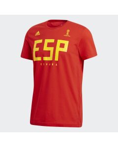 adidas Spain Tee Mens - Red/Yellow