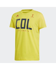 adidas Colombia Tee Mens - Yellow/Navy