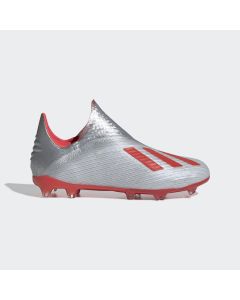 adidas X 19+ Firm Ground Soccer Cleats Junior - Silver Metallic - 302 Redirect Pack