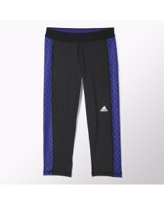 addias TechFit 3/4 Tight Women - Black/Deep Blue