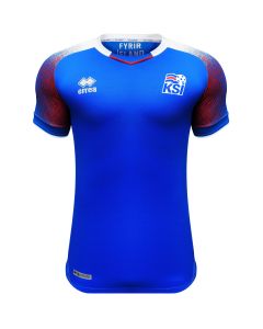 Errea Iceland Home Jersey Mens 2018/19 - Royal/Red - World Cup 2018