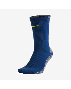 Nike Grip Strike Cushioned Crew Socks - Blue/Volt