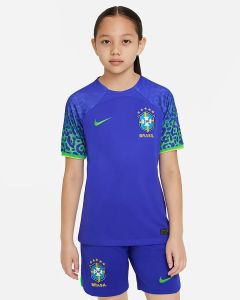 Nike Brasil Youth Away Jersey 2022 - Blue