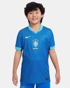Nike Brasil Youth Away Jsy 2024 - Blue