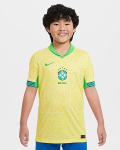 Nike Brasil Youth Home Jersey 2024 - Yellow