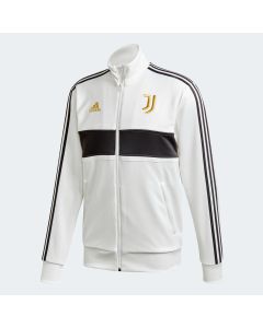 adidas Mens Juventus 3 Stripe Track Jacket 20/21 White Black